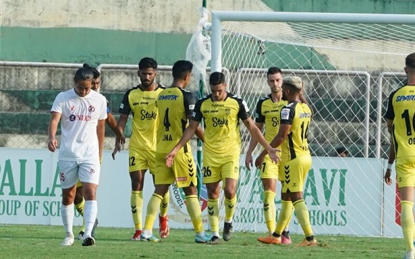 Super Cup 2023: Hyderabad FC begin campaign with 2-1 win against Aizawl FC. (Credit : AIFF)