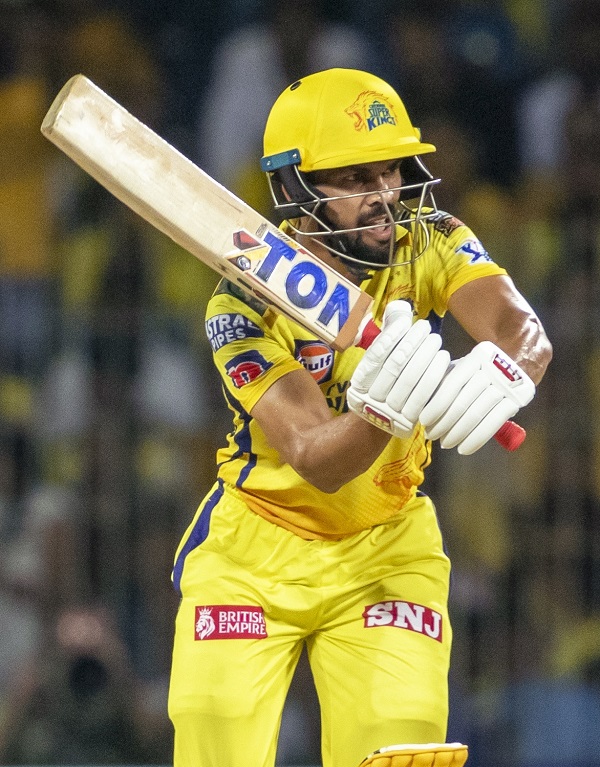Chennai : CSK’s Ruturaj Gaikwad bats during the IPL 2023  first qualifier match between Gujarat Titans and Chennai Super Kings at M. A. Chidambaram Stadium in Chennai on Tuesday, May 23, 2023.